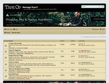 Tablet Screenshot of messageboard.tapeop.com